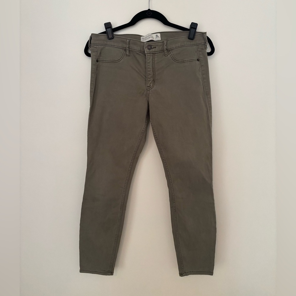 Abercrombie & Fitch Olive Skinny Jeans